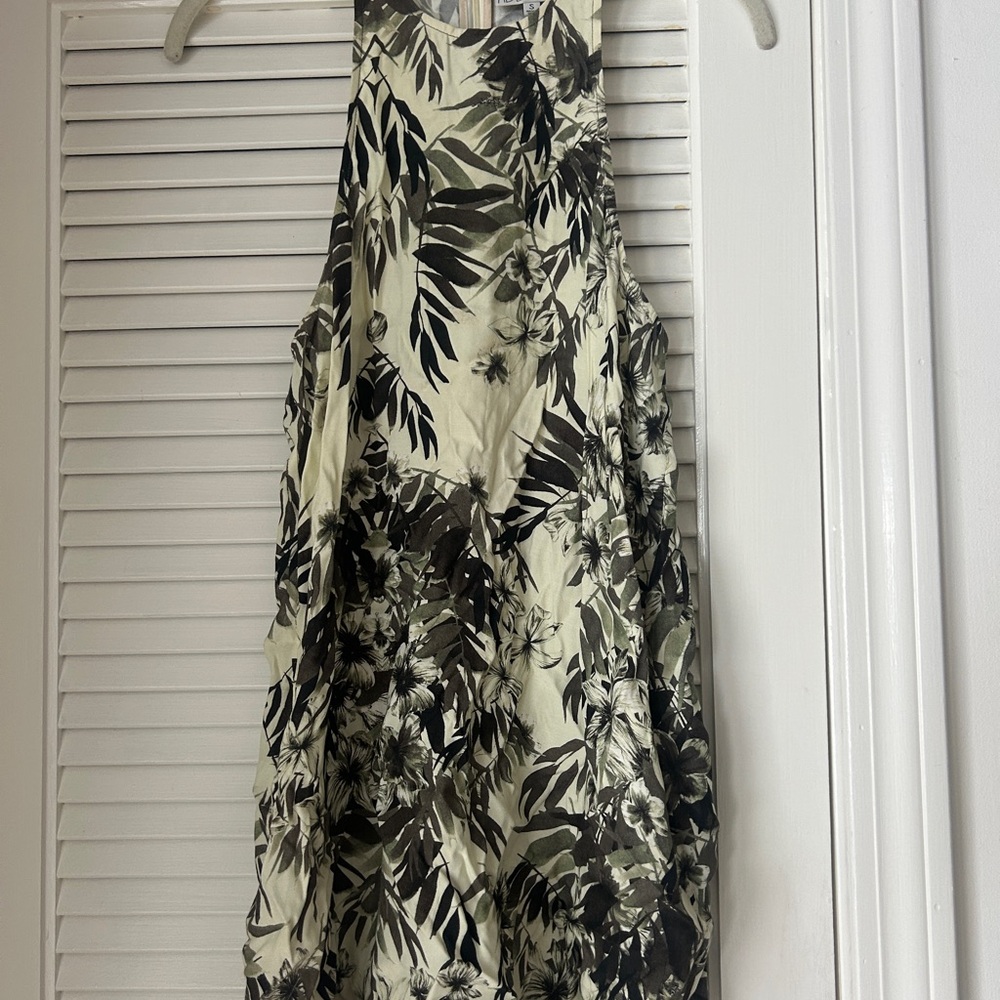 Addison Bay Black and Cream Backless Dress